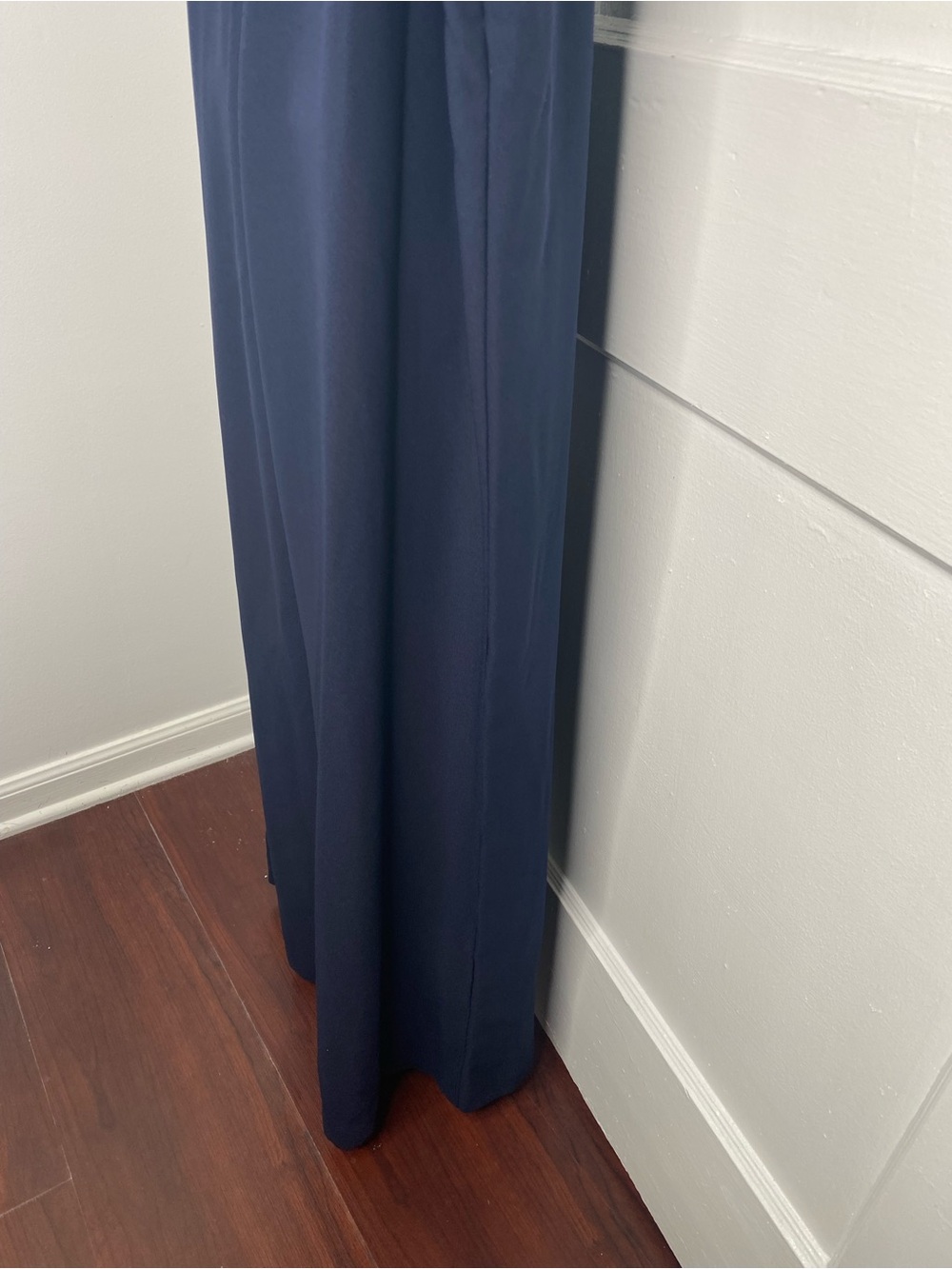 Tahari Sleeveless Navy Wrap Midi Dress with Belt No Tags Attached - Picture 9 of 12